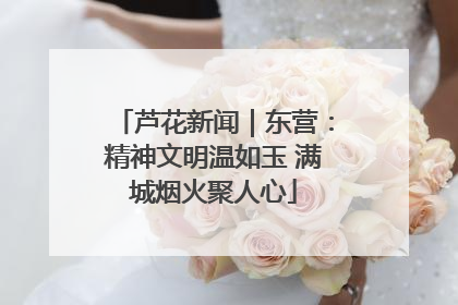 芦花新闻｜东营：精神文明温如玉 满城烟火聚人心