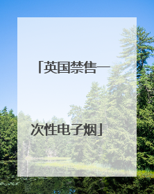 英国禁售一次性电子烟