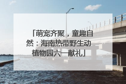 萌宠齐聚，童趣自然：海南热带野生动植物园六一献礼