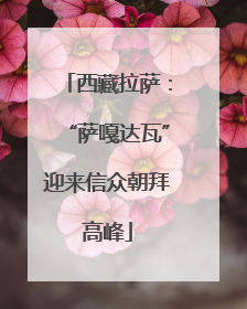 西藏拉萨：“萨嘎达瓦”迎来信众朝拜高峰