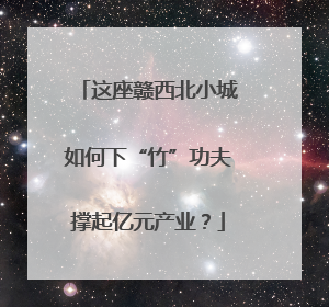 这座赣西北小城如何下“竹”功夫撑起亿元产业？