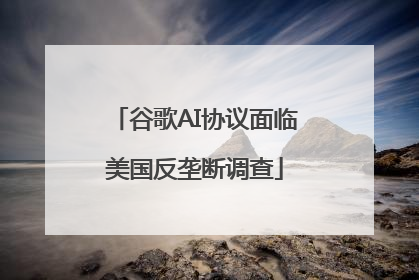 谷歌AI协议面临美国反垄断调查