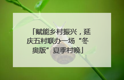 赋能乡村振兴，延庆五村联办一场“冬奥版”夏季村晚