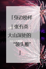身边榜样｜张有英：大山深处的“领头雁”