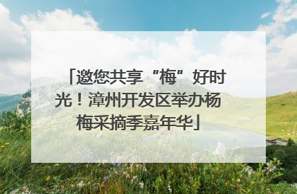 邀您共享“梅”好时光！漳州开发区举办杨梅采摘季嘉年华