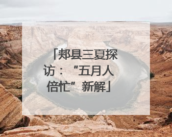 郏县三夏探访：“五月人倍忙”新解
