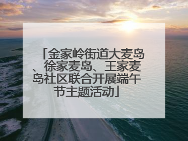 金家岭街道大麦岛、徐家麦岛、王家麦岛社区联合开展端午节主题活动