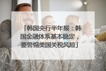 韩国央行半年报：韩国金融体系基本稳定，要警惕美国关税风险