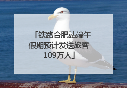 铁路合肥站端午假期预计发送旅客109万人