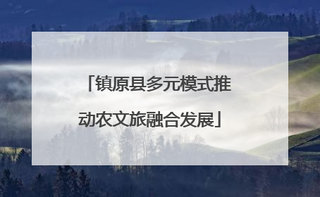 镇原县多元模式推动农文旅融合发展