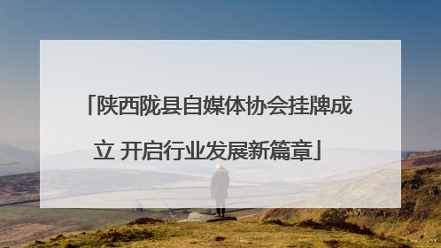 陕西陇县自媒体协会挂牌成立 开启行业发展新篇章