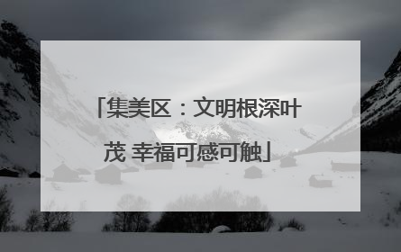 集美区：文明根深叶茂 幸福可感可触