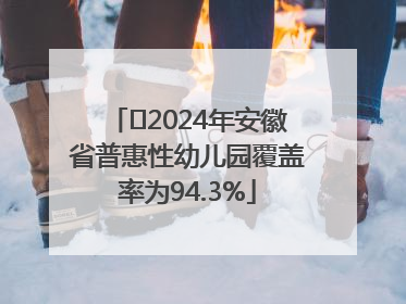 ﻿2024年安徽省普惠性幼儿园覆盖率为94.3%