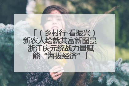 （乡村行·看振兴）新农人绘就共富新图景 浙江庆元统战力量赋能“海拔经济”