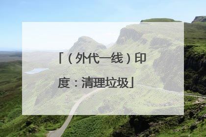 （外代一线）印度：清理垃圾