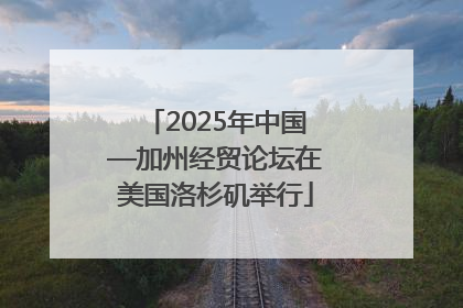 2025年中国—加州经贸论坛在美国洛杉矶举行