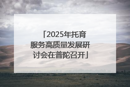 2025年托育服务高质量发展研讨会在普陀召开