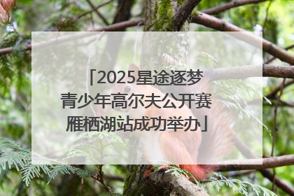 2025星途逐梦青少年高尔夫公开赛雁栖湖站成功举办