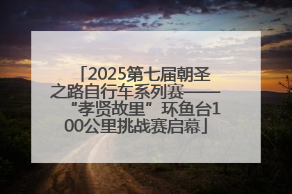 2025第七届朝圣之路自行车系列赛——“孝贤故里”环鱼台100公里挑战赛启幕