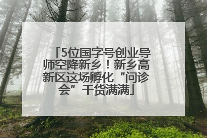 5位国字号创业导师空降新乡！新乡高新区这场孵化“问诊会”干货满满