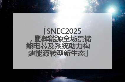 SNEC2025，鹏辉能源全场景储能电芯及系统助力构建能源转型新生态